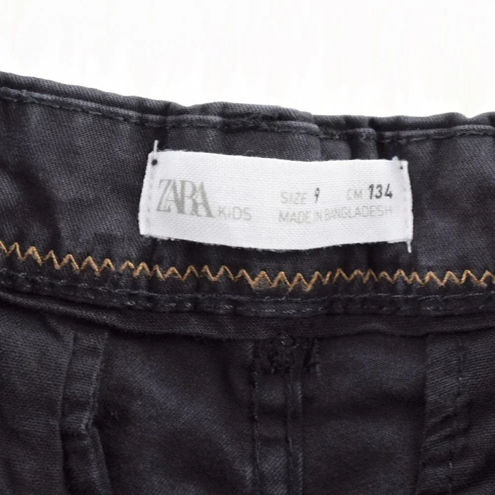 Clearance!💎5/$25 Zara Kids Black Girls Stretch Casual Pants Size 9